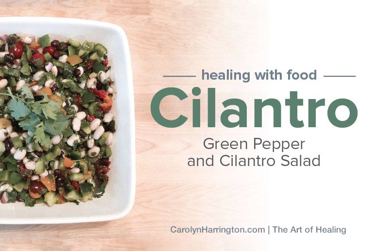 Green Pepper and Cilantro Salad