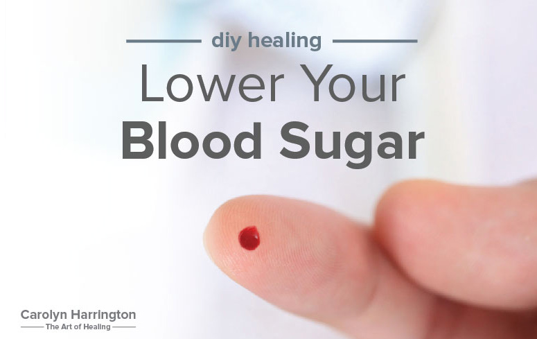 Finger with drop of blood for blood sugar check