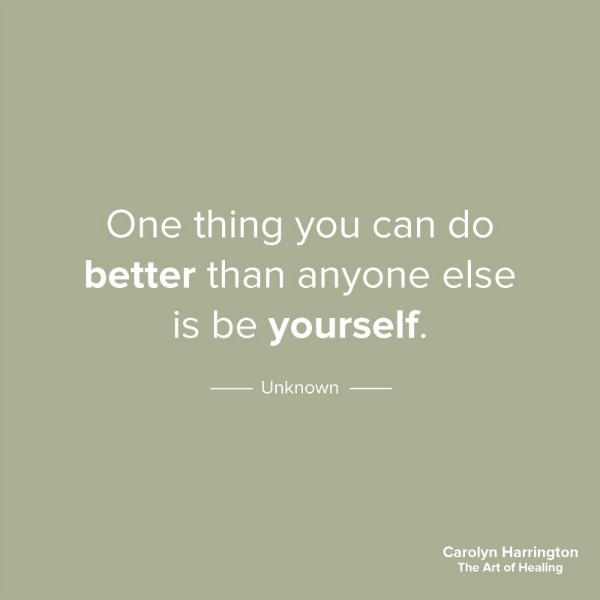 One Thing You Can Do Better Than Anyone Is Be Yourself quote