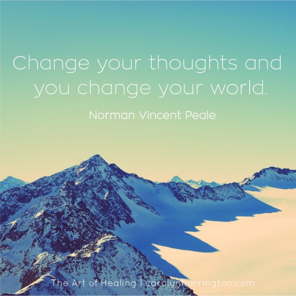 Inspirational Quote. Change Your Thoughts and You Change Your World