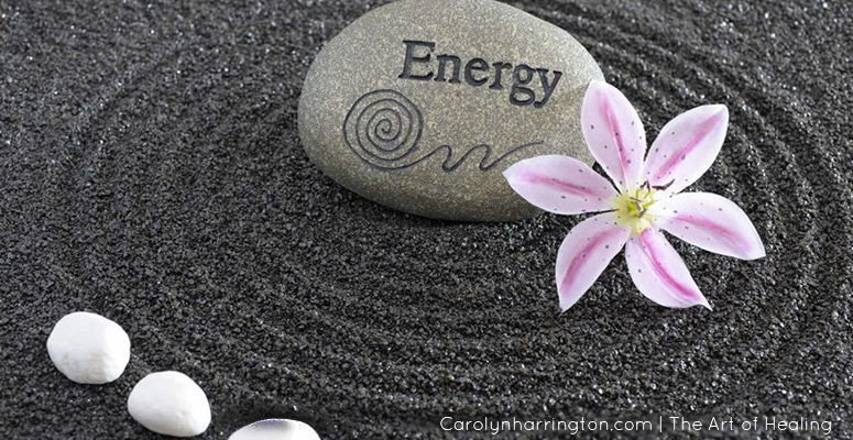 Energy Healing Rock and Flower